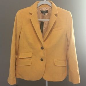 Talbots NWT Yellow Wool Blend Blazer
